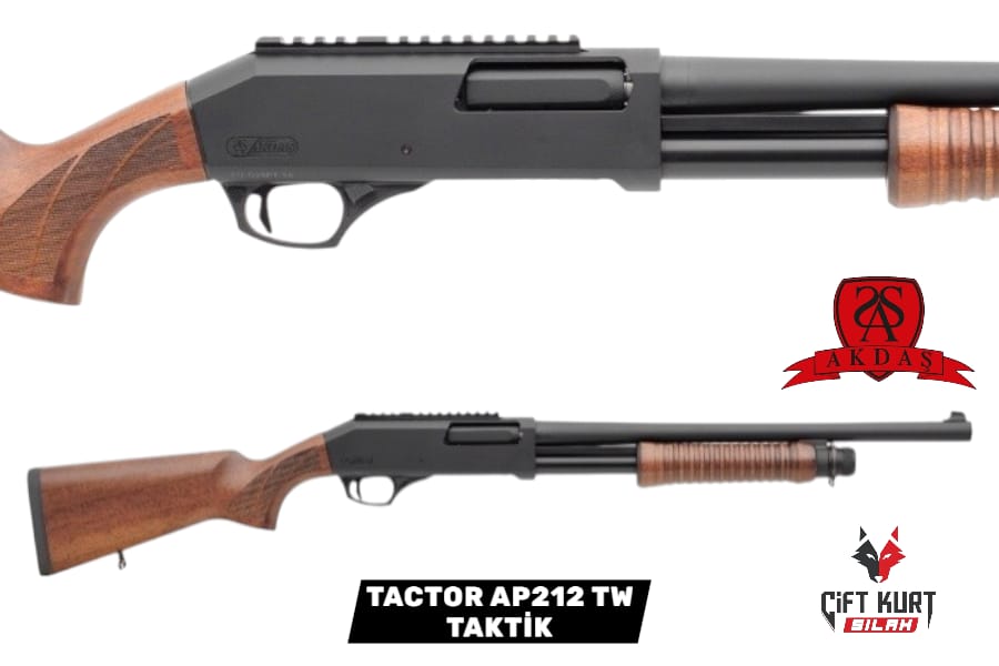 AKDAŞ TACTOR AP212 TW AHŞAP POMPALI YİVSİZ AV TÜFEĞİ